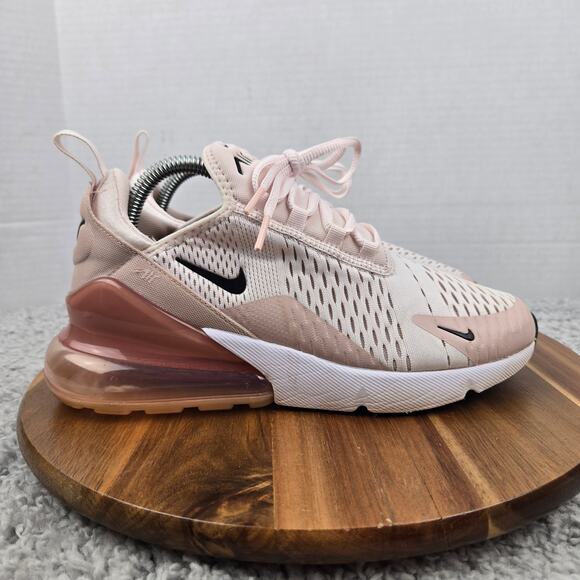 Nike Women 8 Air Max 270 Light Soft Pink Casual Daily Lifestyle Athletic Sneaker - Picture 3 of 13